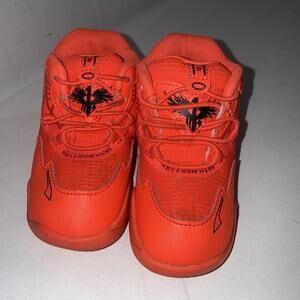 Puma LaMelo Ball Not From Here Orange Court Basketball Sneakers Toddler Size 9C